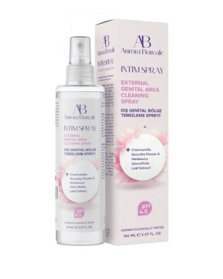 Aurora Boreale 150 Ml İntim Sprey Dış Genital Bölge Temizleme Spreyi