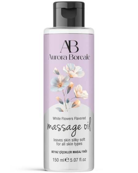 Aurora Boreale Beyaz Çiçek Aromalı Masaj Yağı 150 ML