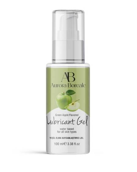 Aurora Boreale Yeşil Elma Aromalı Kayganlaştırıcı Jel 100 ML