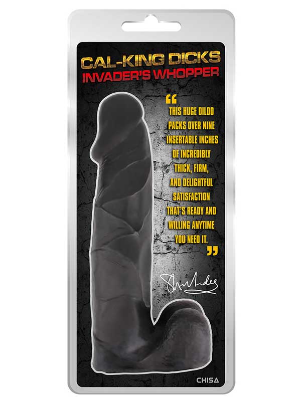 Cal-King Dicks Invader's Whopper Büyük Dildo - 36.2cm Zenci - Görsel 2
