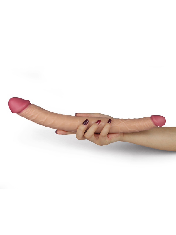 Censan 14 İnç King Size Realistic Ladykiller Tapered Double Penetration - Görsel 2