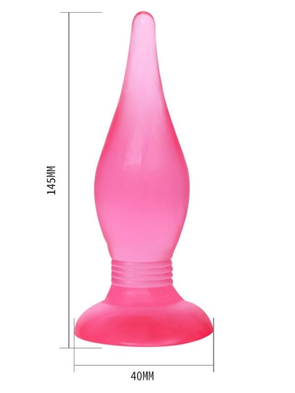 Censan 14,5 cm Vantuzlu Jel Anal Alıştırıcı Plug - Görsel 5