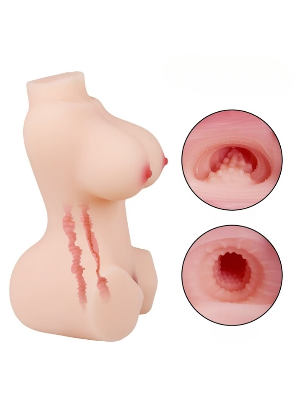 Censan 1.7KG Ağırlığında Gerçekçi Yarım Vücut Mastürbatör - Görsel 4