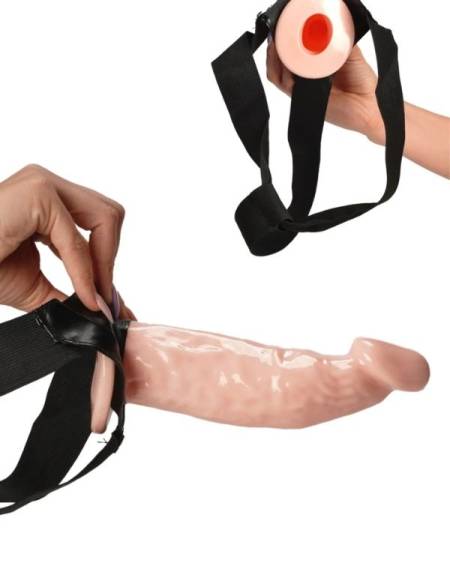 Censan 18cm Belden Bağlamalı İçi Boş Straplon Penis
