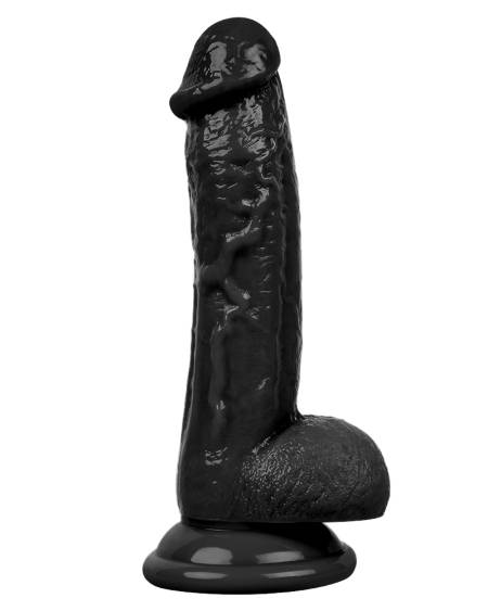 Censan 19CM Gerçekçi Siyah Dildo Yapay Penis