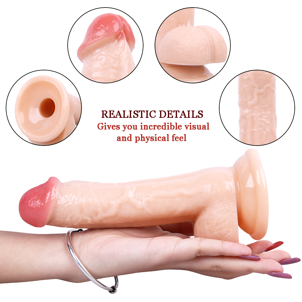 Censan 19CM Gerçekçi Ten Rengi Dildo Penis - Görsel 2