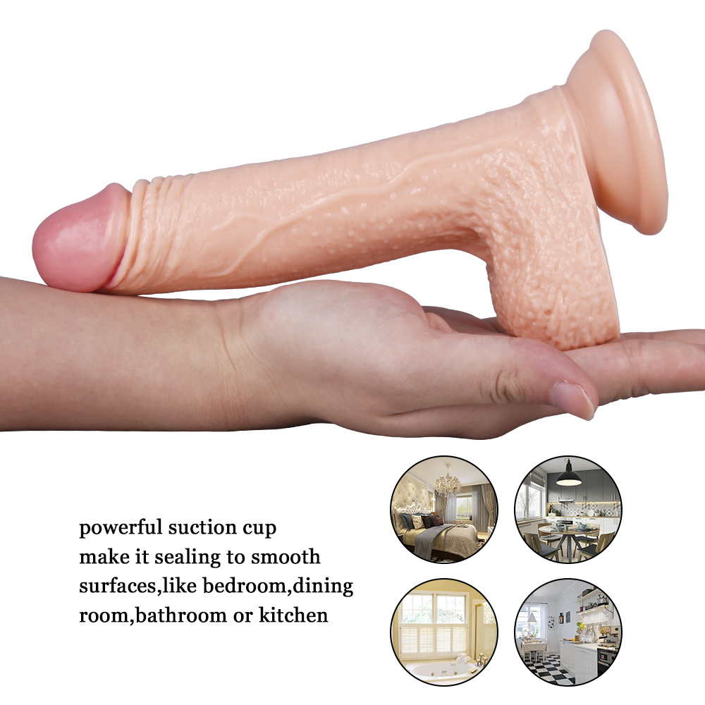 Censan 19CM Ten Rengi Vantuzlu Dildo - Görsel 3