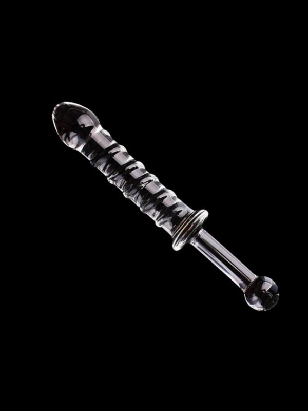 CENSAN 23cm Tırtıklı Cam Dildo - Görsel 5