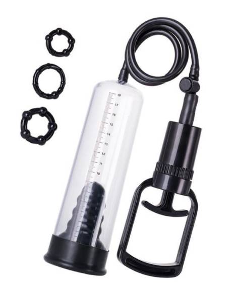 Censan 3 halkalı Penis Pompası PVC Şeffaf 20,5 cm