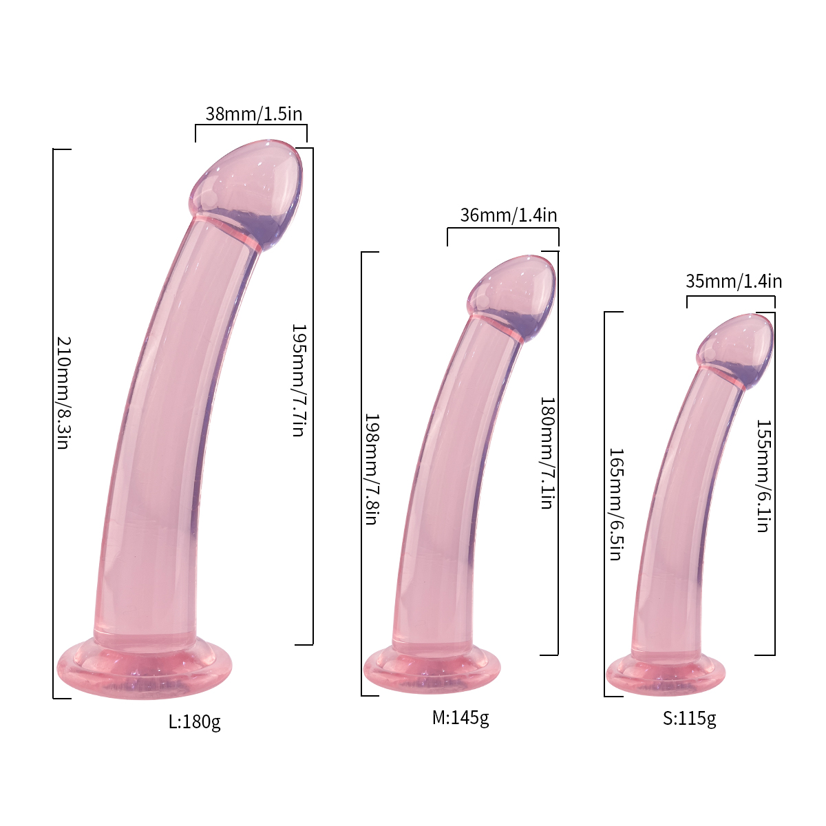 Censan 3'lü Yumuşak Dokuda Anal Jel Dildo Set - Görsel 5
