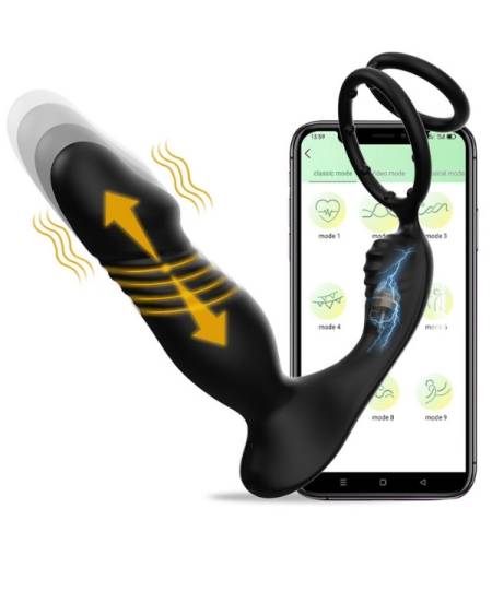Censan 5in1 Telefon Kontrollü Titreşimli İleri Geri Vibratör