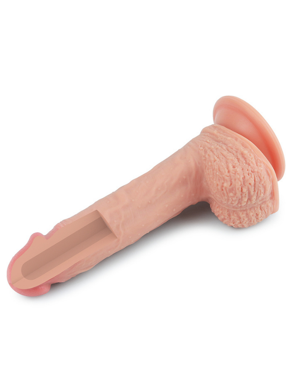 Censan 8.5 İnç Dual layered Platinum Silicone Cock Ten Dildo - Görsel 4