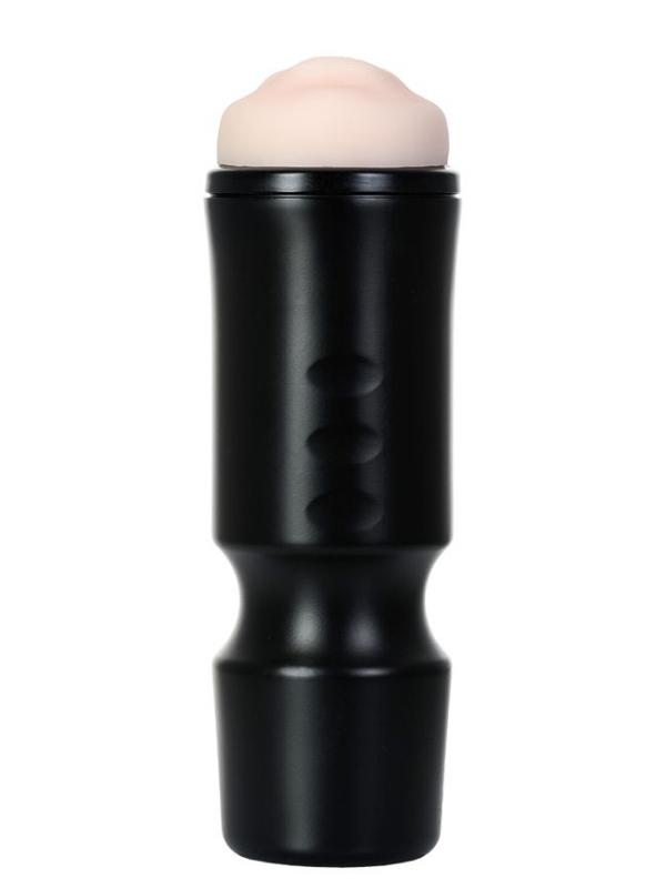 Censan Ağız Oral Mastürbator TPE Siyah 24 cm - Görsel 3