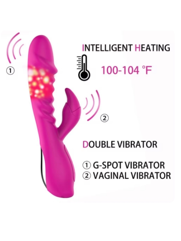 Censan Alica Vibrating Rod Isıtmalı Pembe Vibratör - Görsel 2