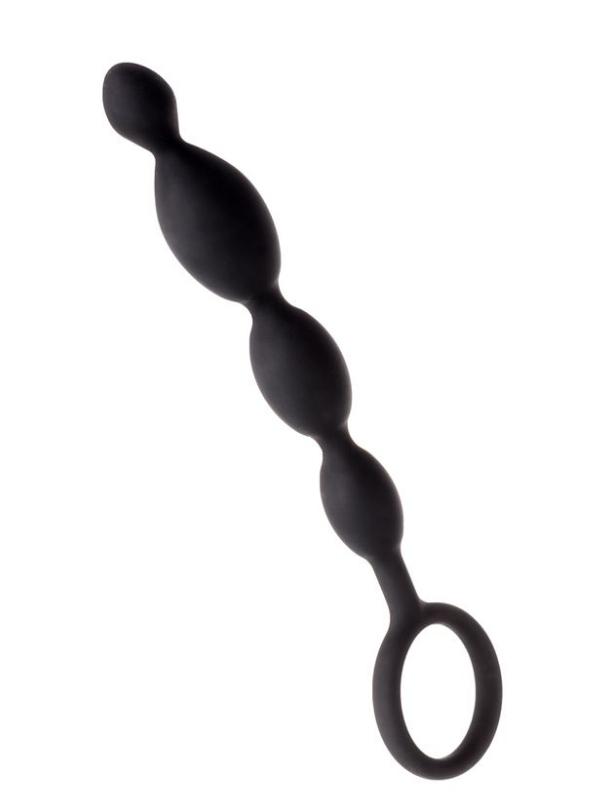 CENSAN Anal Boncuk S Silikon Siyah 19,5cm - Görsel 2