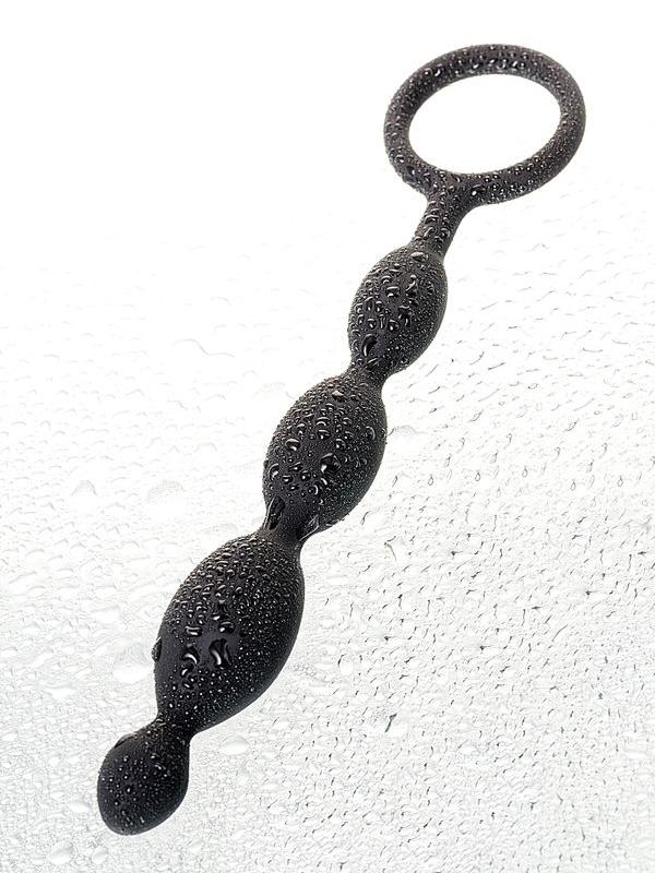 CENSAN Anal Boncuk S Silikon Siyah 19,5cm - Görsel 4