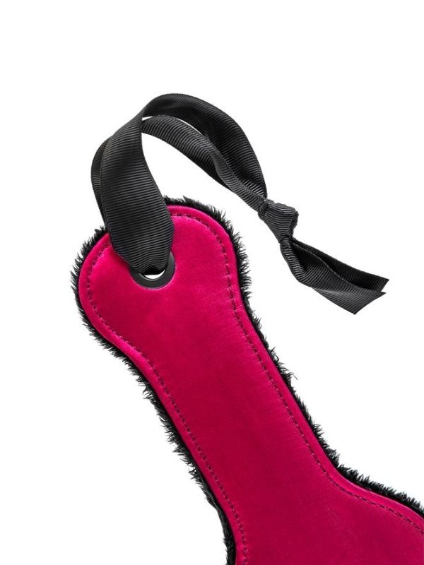 Censan Anonymo BDSM Kırbaç 0009 Kadife Kadife Kırmızı 37 cm - Görsel 5