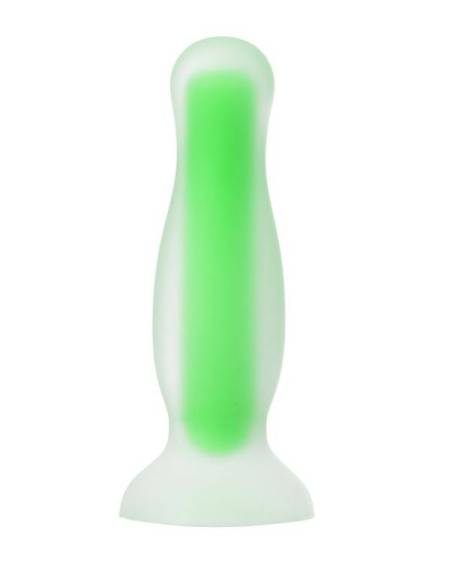 Censan Beyond Victor Glow Karanlıkta Parlayan Anal Plug Silikon Şeffaf 10 cm