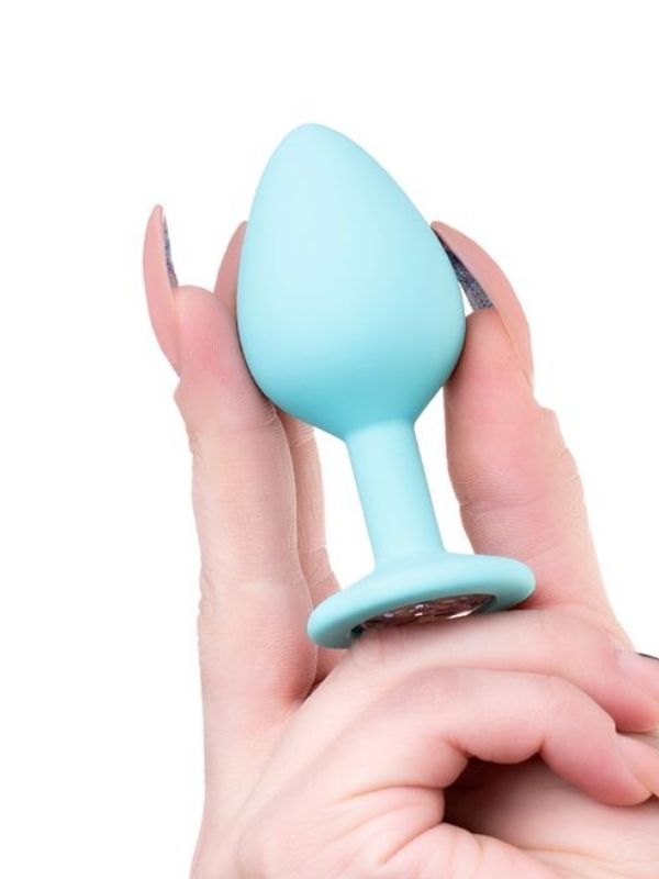 Censan Brilliant Anal Plug Mavi 8 cm 50 g - Görsel 5