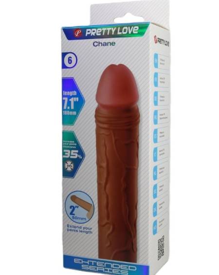 Censan Chane Gerçek Hissiyatlı Uzatıcı Penis Kılıfı Brown
