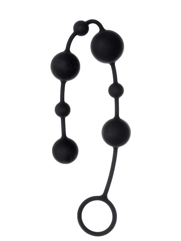 CENSAN Coron Anal Boncuk Silikon Siyah 35,9cm - Görsel 3