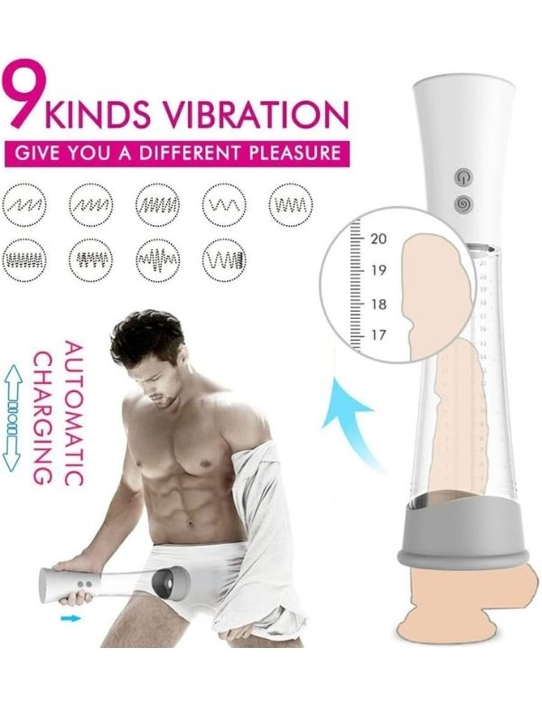 Censan Cyber Penis Pompası ve Elektrikli Vajina Mastürbatörü - Görsel 4