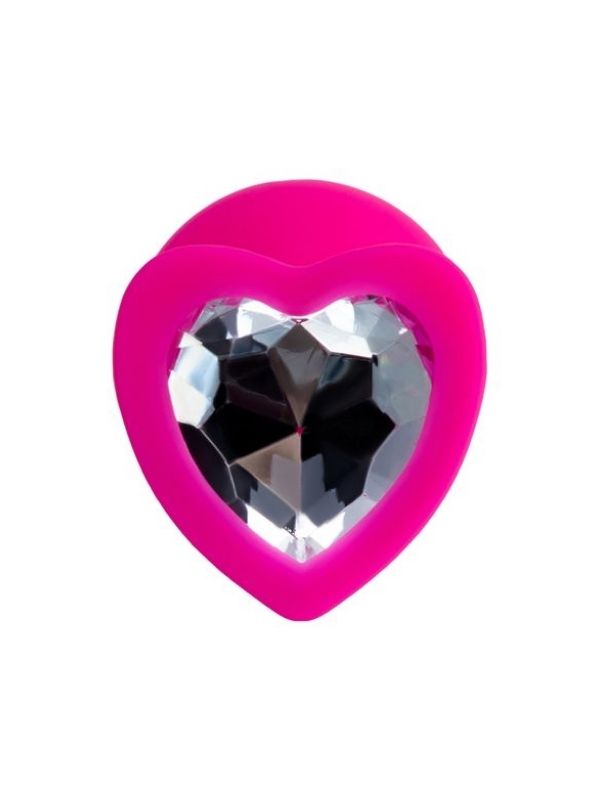 Censan Diamond Heart Anal Plug Pembe 8 cm - Görsel 2