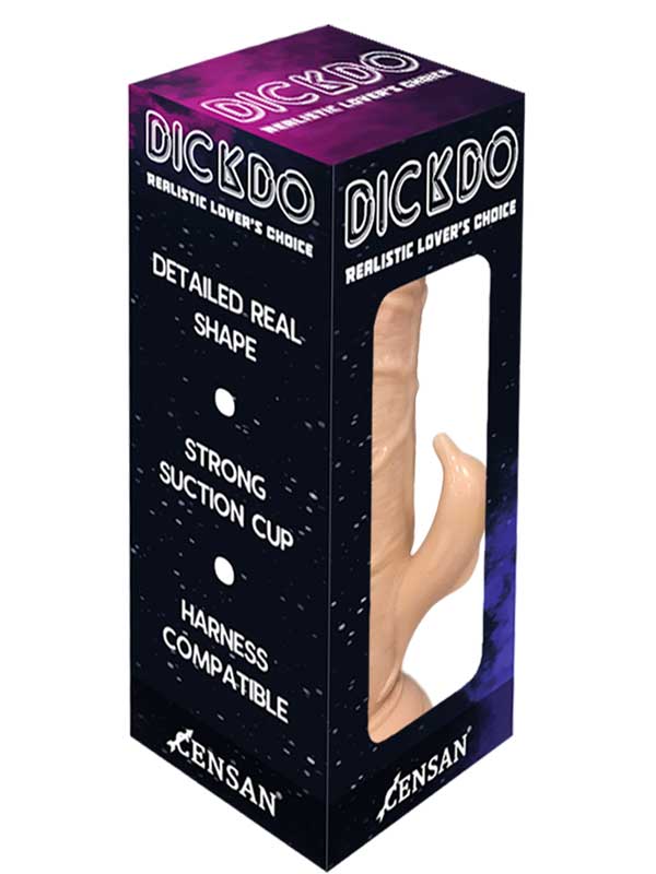 Censan Dickdo Gerçekçi Klitoris Uyarıcılı Dildo Penis 20cm - Görsel 2