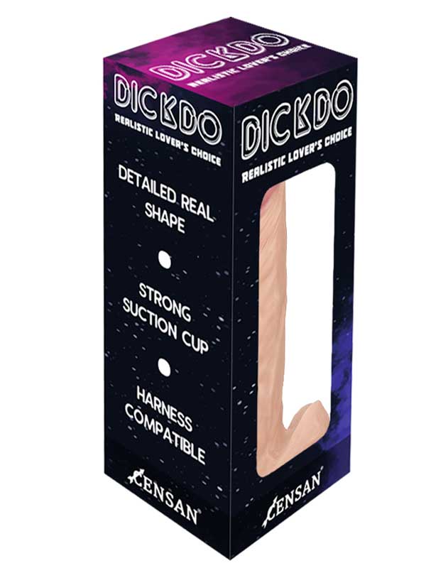 Censan Dickdo Gerçekçi Testisli Dildo Penis 19cm model1 - Görsel 2