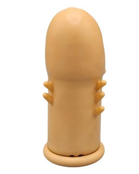 CENSAN Extender Cap Sitabella Penis Klıfı, 3.5 inç, antenli, lateks