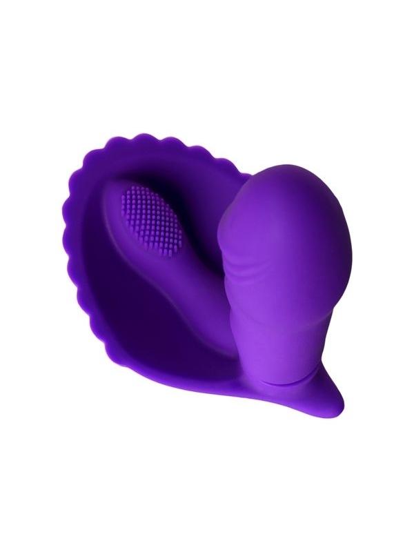 Censan Fash Klitoral Uyarıcılı Vibratör mor 12 cm - Görsel 3