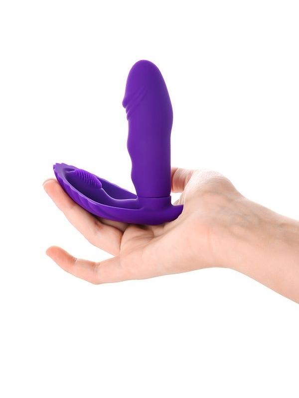Censan Fash Klitoral Uyarıcılı Vibratör mor 12 cm - Görsel 5