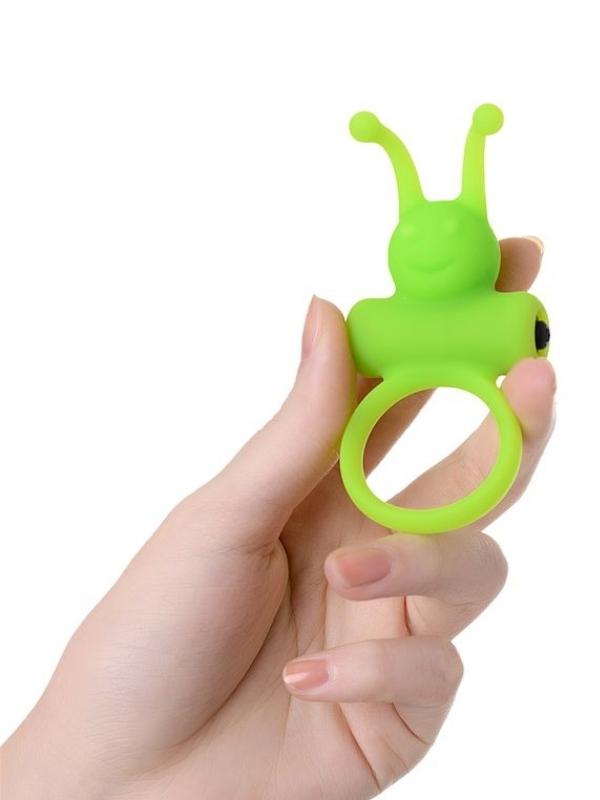 Censan Flik Titreşimli Penis Halkası Yeşil 9,1 cm - Görsel 4