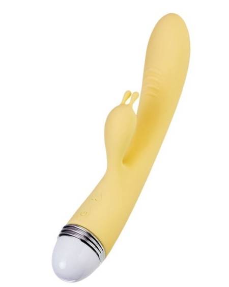 Censan Flovetta Aster Klitoral Uyarıcı Vibratör Silikon Sarı 22 cm