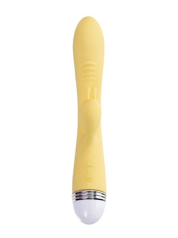 Censan Flovetta Aster Klitoral Uyarıcı Vibratör Silikon Sarı 22 cm - Görsel 2