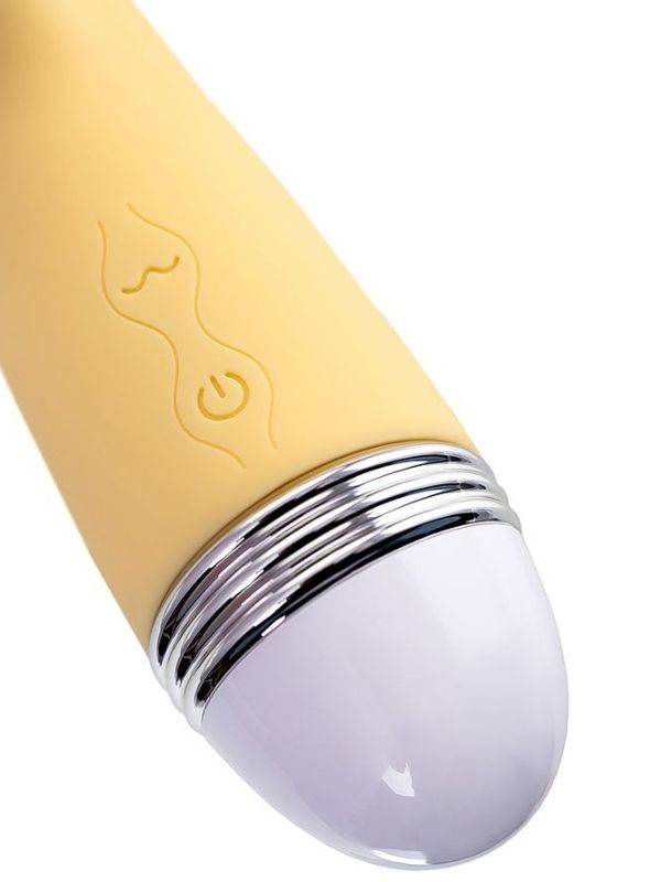 Censan Flovetta Aster Klitoral Uyarıcı Vibratör Silikon Sarı 22 cm - Görsel 5