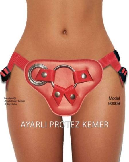 Censan Forjin Ayarlanabilir 3 Halkalı Belden Bağlama Kemeri Kırmızı
