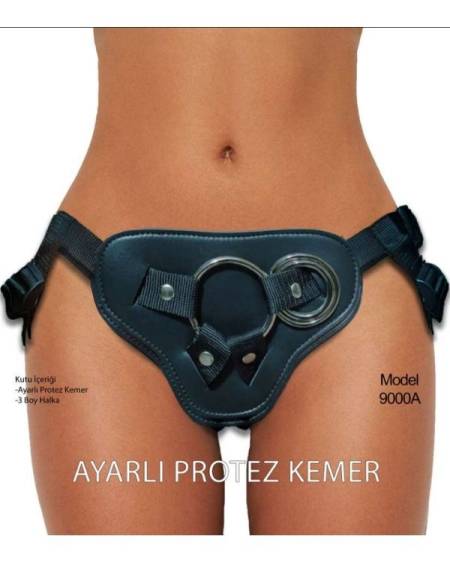 Censan Forjin Ayarlanabilir 3 Halkalı Belden Bağlama Kemeri Siyah