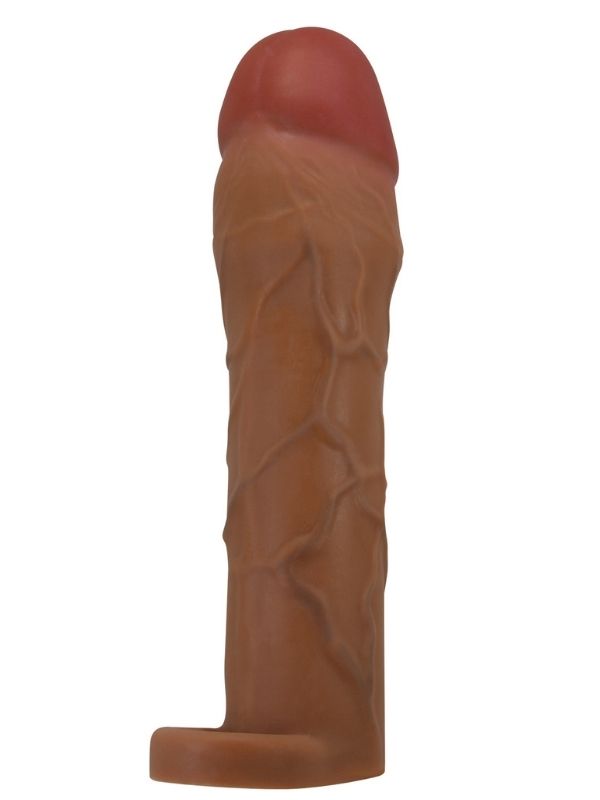 Censan Hani Gerçek Hissiyatlı Uzatıcı Penis Kılıfı Brown - Görsel 4