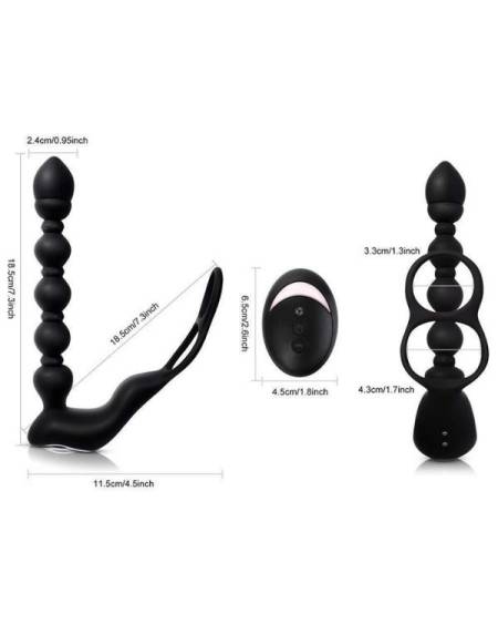 Censan Isıtmalı Penis Halkalı Anal Prostat Vibratör