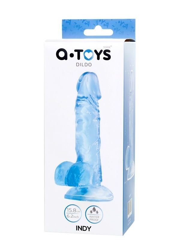 CENSAN Jel Dildo Mavi 15,8 cm - Görsel 3