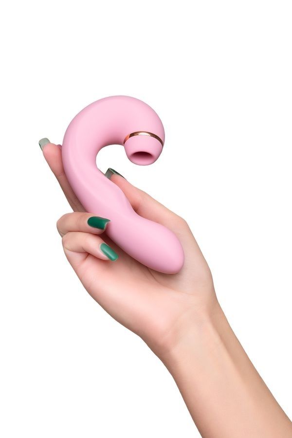 Censan Jos Juna Vakum ve Titreşimli 15cm Pembe Vibratör - Görsel 4