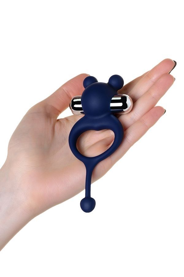 Censan Jos Mickey Kuyruklu ve Titreşimli Mavi Penis Halkası - Görsel 4