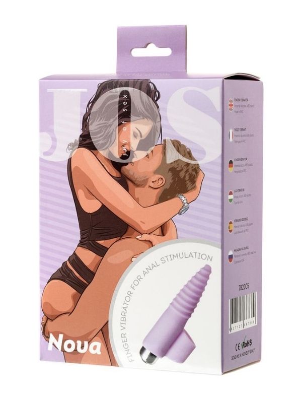Censan Jos Nova Parmak Ucu Anal Plug pembe 9 cm - Görsel 3