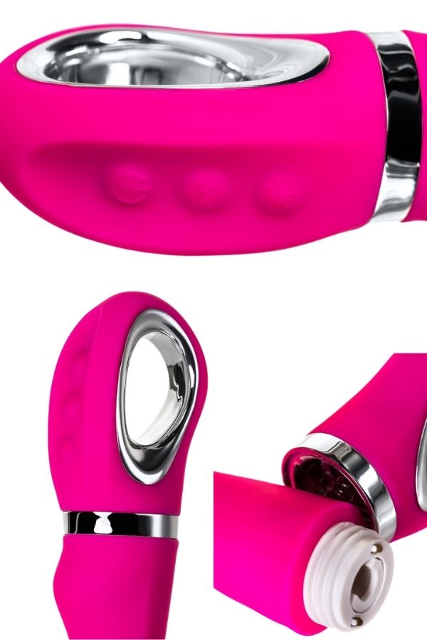 Censan Jos Pilo 20cm WOW modlu Pembe Vibratör - Görsel 4
