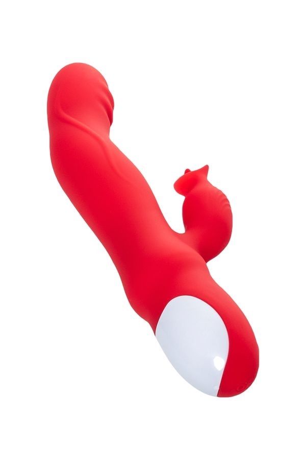 Censan Jos Redli 21cm Kırmızı Klitoral Uyarıcılı Vibratör - Görsel 3