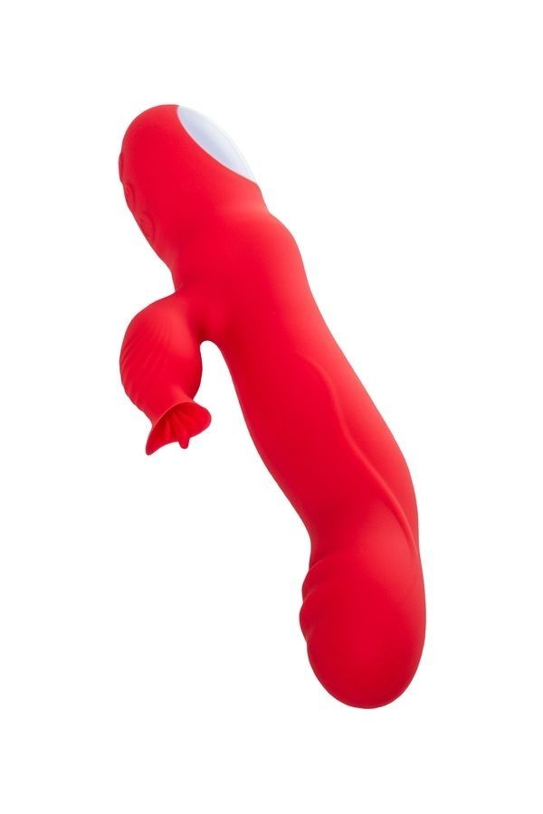 Censan Jos Redli 21cm Kırmızı Klitoral Uyarıcılı Vibratör - Görsel 4