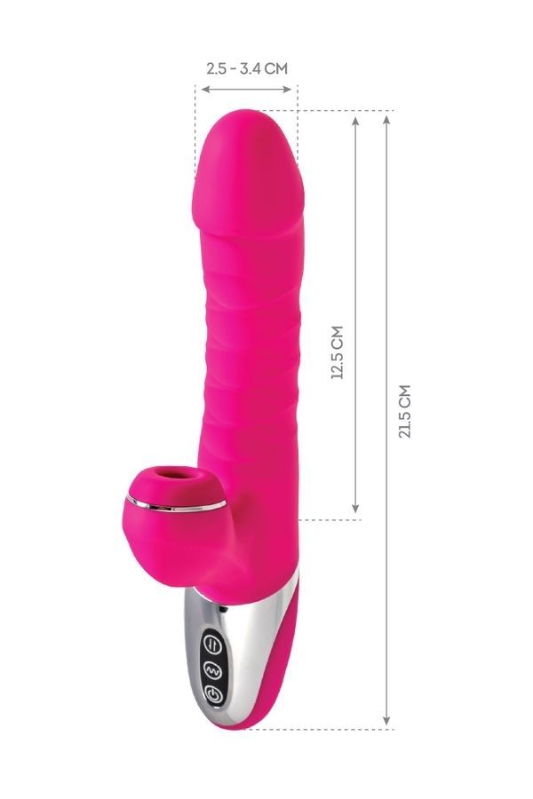 Censan Jos TO-FROLLY Yukarı Aşşağı Hareketli ve Vakumlu Vibratör 21,5 cm - Görsel 2