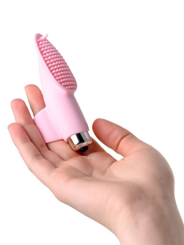 Censan Jos Twity Parmak Vibratör silikon pembe 10,2 cm - Görsel 2