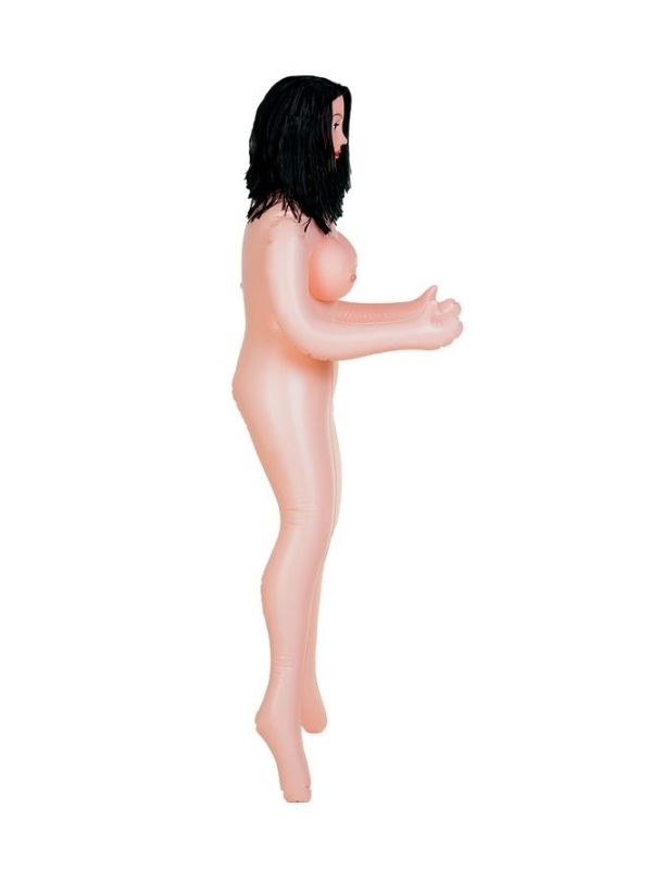 Censan Kaylee Gerçekçi Kafalı Şişme Bebek, esmer - Görsel 5